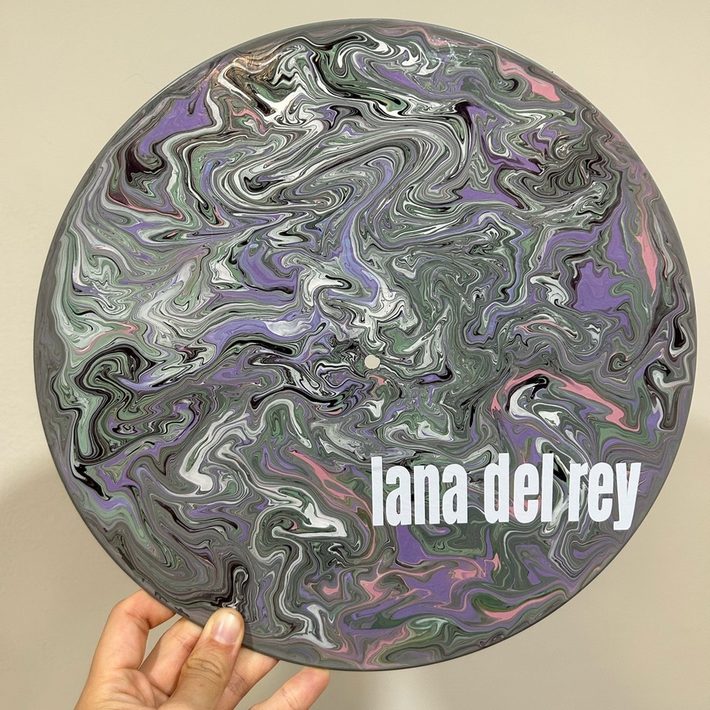 Lana Del Rey Painted Vinyl Record Wall Art
